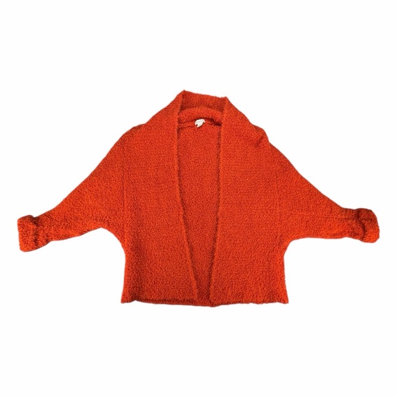 Sundance Women’s Orange Fuzzy Wool Blend Gretchen Cardigan Size Small - Picture 2 of 10